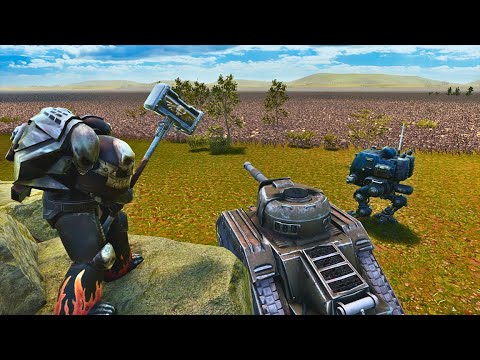 6,000,000 CHAOS Army Attack The SPACE MARINE Castle - WARHAMMER 40K - Epic Battle Simulator 2