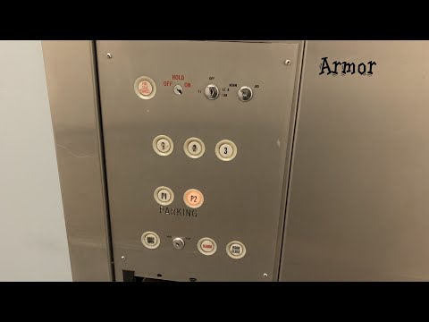 Vintage Armor Hydraulic Elevator at The Sandcastle Motel, Rehoboth Beach, DE
