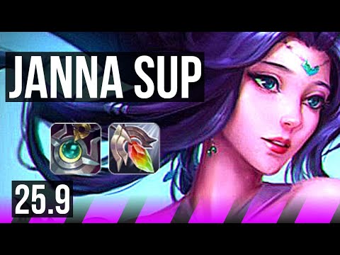 JANNA & Zeri vs KENNEN & Varus (SUP) | 600+ games, 2/3/13 | NA Master | 25.9