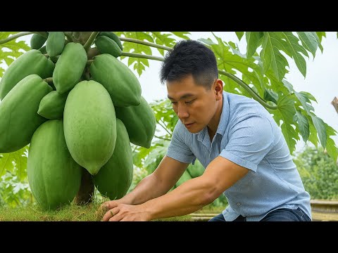 🔹How to Grow Papaya in Pots — Fast, Easy & Productive !