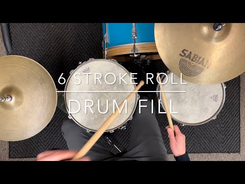 6 Stroke Roll Drum Fill on Drum Set