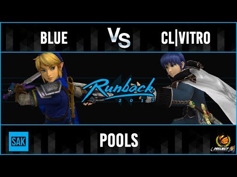 Runback 2017: CL|Vitro (Marth) vs Blue (Link) Pools