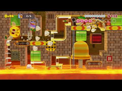6体の猫クッパと戦う全自動 Auto by たか、 - Super Mario Maker 2 - No Commentary 1ca