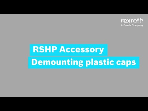 [EN] Bosch Rexroth: Linear Guides - Demounting plastic caps (How-To)