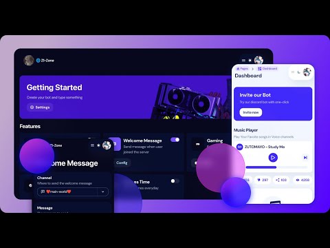 [Demo] Discord Bot Dashboard Template v2.0.0
