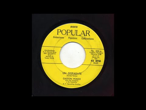 Gaston Poncé - Un Disparate - Popular 039-a