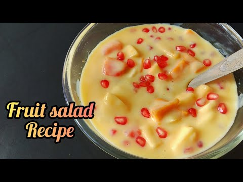 #Healthy &tasty mixed fruit custard recipe@ Latha's World 💥...!!!