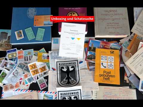 Briefmarken und mehr - Unboxing und Schatzsuche in einer Kiste