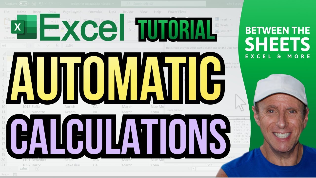 Automatic Calculations in Excel for Web