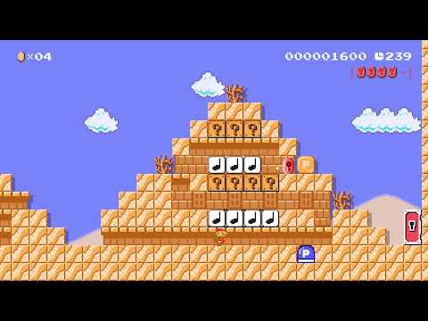 △▲ The Égyptiennes pyramids ▲△ by ψNεzυκσψ™ 🍄Super Mario Maker 2 ✹Switch✹ #btb