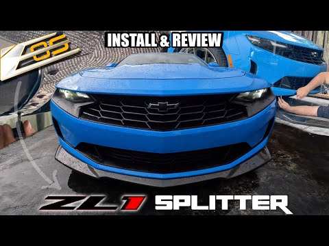 EOS Carbon Fiber Gen 6 ZL1 Splitter Install: AFFORDABLE Exterior Mod for your 6th Gen Camaro!!
