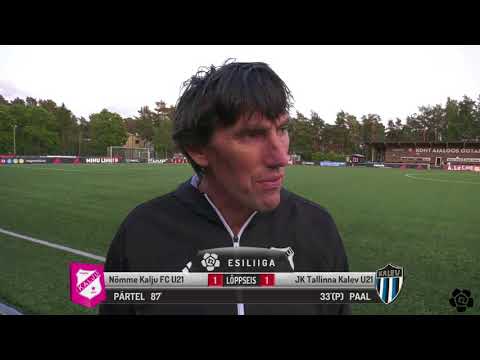 24. voor 2018: Nõmme Kalju FC U21 - JK Tallinna Kalev U21 1:1 (0:1) Frank Bernhardt intervjuu