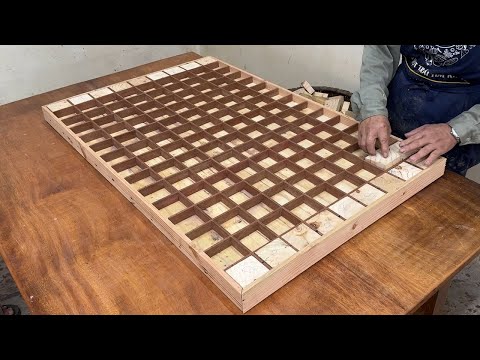 Excellent Working Skills Of Constantly Creative Carpenter - Build A Coffee Table With Pallet Blocks