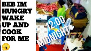 WAKING UP MY GIRLFRIEND IN THE MIDDLE OF THE NIGHT TO COOK FOR ME TO SEE HER REACTION *WENT MESSY*😡