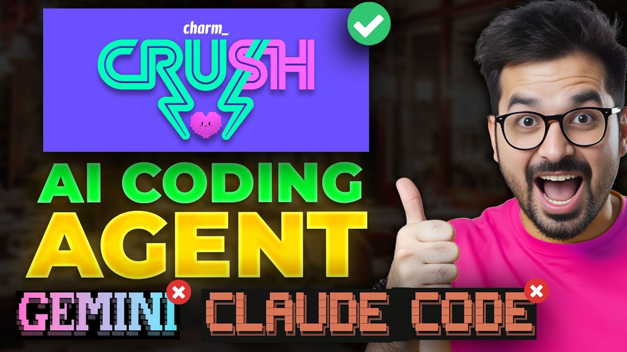 Charm Crush CLI — Stunning AI Coding Agent for Terminal (Gemini CLI & Claude Code Alternative)