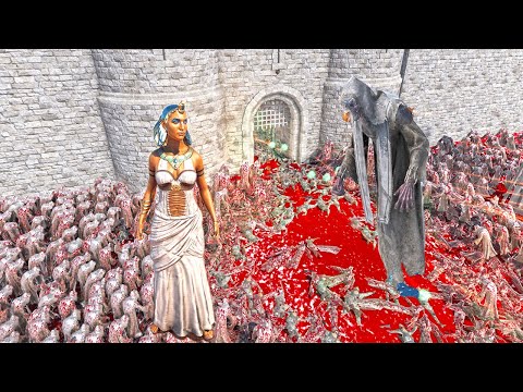 CAN cleopatra queen save her castle from 1,000,000 ghost ??? Ultimate Epic Battle Simulator 2 UEBS2