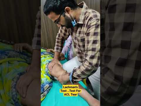 Lachman's Test ..Test For ACL Tear ...Dr Sai Chandra MBBS DNB (Ortho)