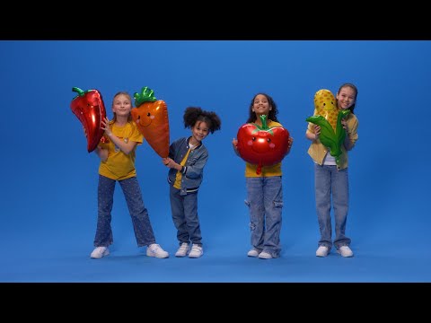 Lichterkinder - Mein Teller ist bunt (Offizielles Tanzvideo) | Gemüselied | Gesunde Ernährung | Kita
