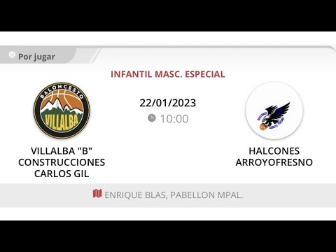 Infantil masc 09 B VILLALBA CONSTRUCCIONES CARLOS GIL - HALCONES ARROYOFRESNO