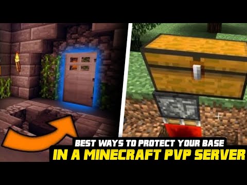5 BEST WAYS TO PROTECT YOUR BASE IN A MINECRAFT PVP SERVER! (1080P HD)
