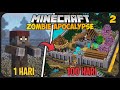 100 Hari Di Minecraft Tapi Zombie Apocalypse Tsunami Zombie Makin Brutal Part 2