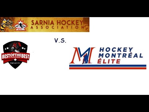 Best Of The Best Tournament U13-AA,  Sarnia Sting (White) v.s. National Ouest(Red): 2022.12.2