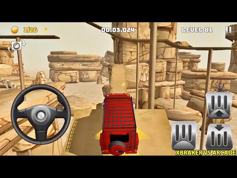 Mountain CLimb 4x4 Driving Stunts: Red Hummer Levels (80,81,82,83,84) Completed - Android GamePlay