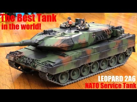 Remote Control Toys: German Leopard 2A6 Main Battle Tank RC Indoor Test Drive