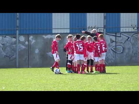Voor aanvang van de finale DOVO U12 - GVVV U12