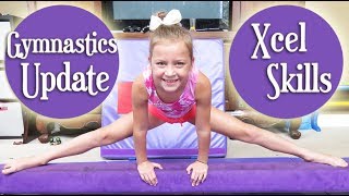 Gymnastics Update! Xcel Skills on Bar, Beam, and Trampoline! | Crazy8Family