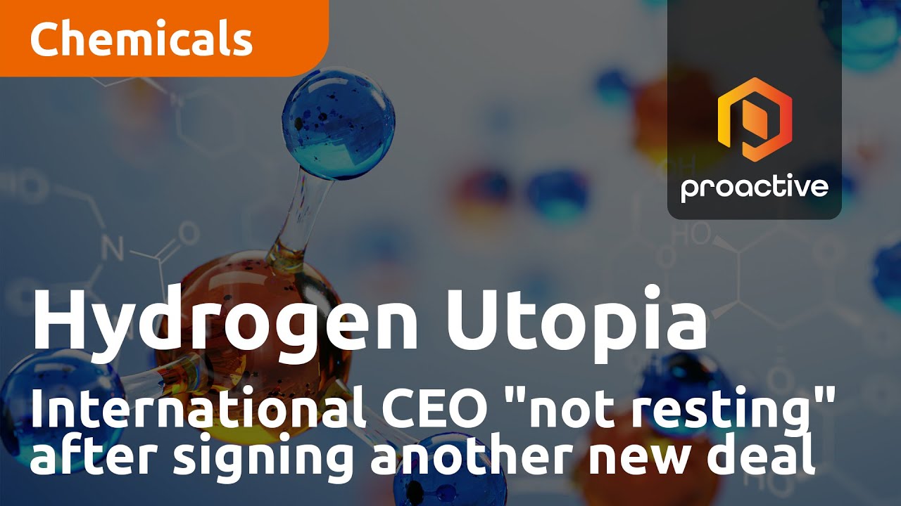 Hydrogen Utopia International CEO "not resting" after signing another new deal