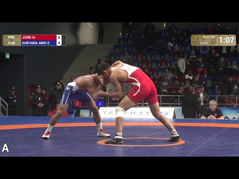 Qual. FS - 57 kg: H. JONG (PRK) df. E. GUEVARA ABRI (CUB), 7-4