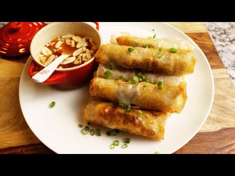 Fried Spring Rolls with rice paper - Naturally gluten free!