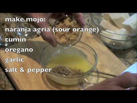 YUCA CON MOJO Yuca with Garlic Citrus Sauce