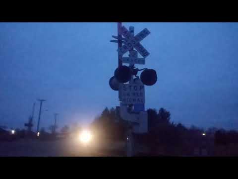 Caleb and daddy saw a train on willow road in Milan michigan
