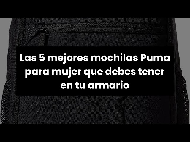 Vídeo relacionado con PUMA Unisex adulto Mochila, Negro, 34 x 47 x 17 cm, 26 Litros