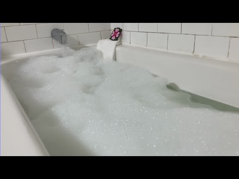 Soothing Bathtub Filling ASMR // Water 💧+ Bubbles 🫧 3 Hour Loop to Relax & Unwind Stress Relief