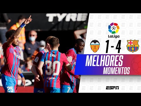 Gols e lances de Valladolid x Barcelona
