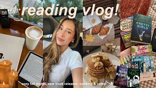 cozy days🍂📖*FALL* reading vlog! cafes, new books, slow mornings & cooking at home!