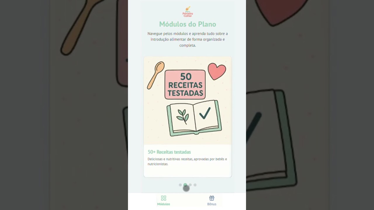 Pré-visualização do Plano Primeira Colher