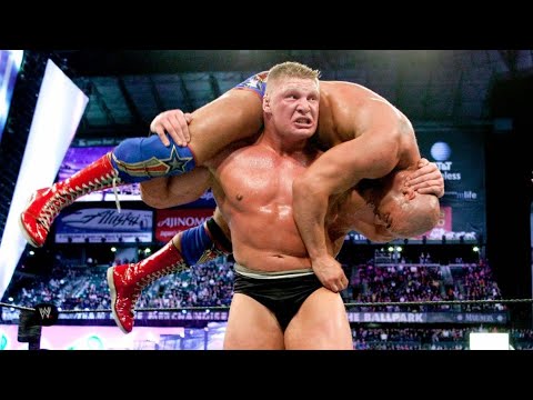 WWE Raw 2018-07-31 Brock Lesnar F5 Kurt Angle & Hurting Paul Heyman