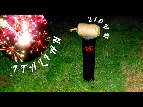 210mm 8"inch.stutata verde e viola.8,7kg! Italian cylinder fireworks.kugelbombe. Italiaans vuurwerk.