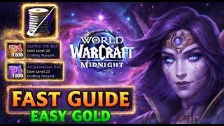 Easy Gold in WoW Midnight: Fast Tailoring Guide (Alt army friendly!)
