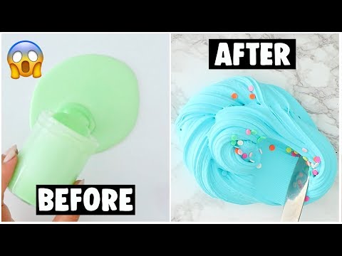 EXTREME SLIME MAKEOVERS *fixing my old slimes*