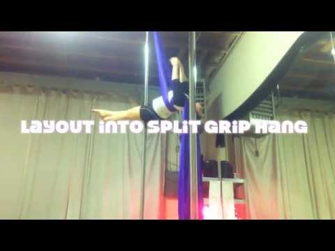 Jennifer Scholl - Aerial Silks and Pole Fusion class - "FabPole" @ L'Rue Studio Denver