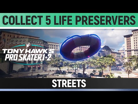 Tony Hawk's Pro Skater 1+2 - Streets - Collect 5 Life Preservers