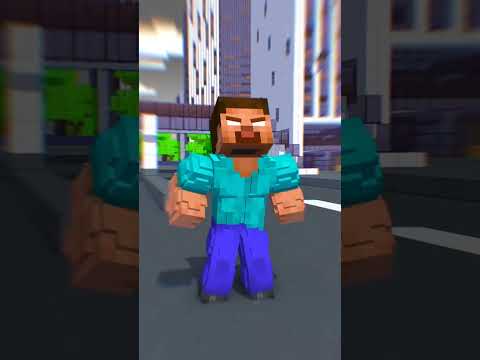 Help Herobrine to kill King Kong Attack #shorts #trending #minecraft