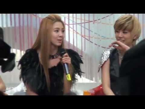 111027 Fancam Sunny @ Mnet Wide News Open Studio