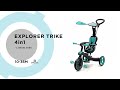 GLOBBER trīsritenis Trike Explorer 4in1, laima zaļš, 632-106-2 632-106-2