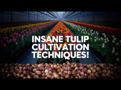 2 Billion Tulip Bulbs Harvested! Insane Greenhouse Cultivation Techniques! (2024)